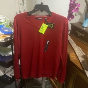 Murano Ling Sleeve Sweater color red size Mefium